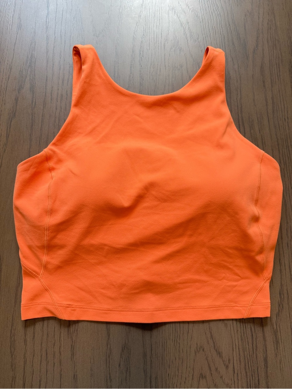 lululemon athletica Orange High-Neck Crop Tank
